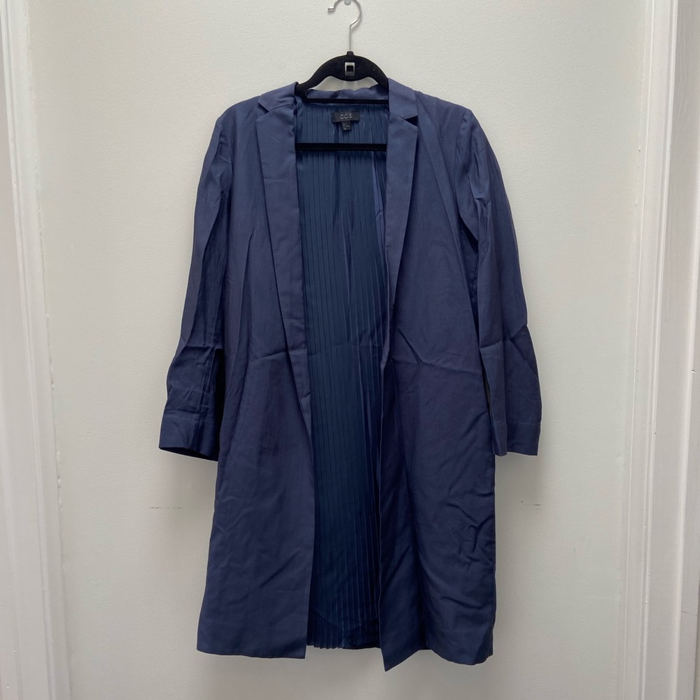 COS Navy Light Coat